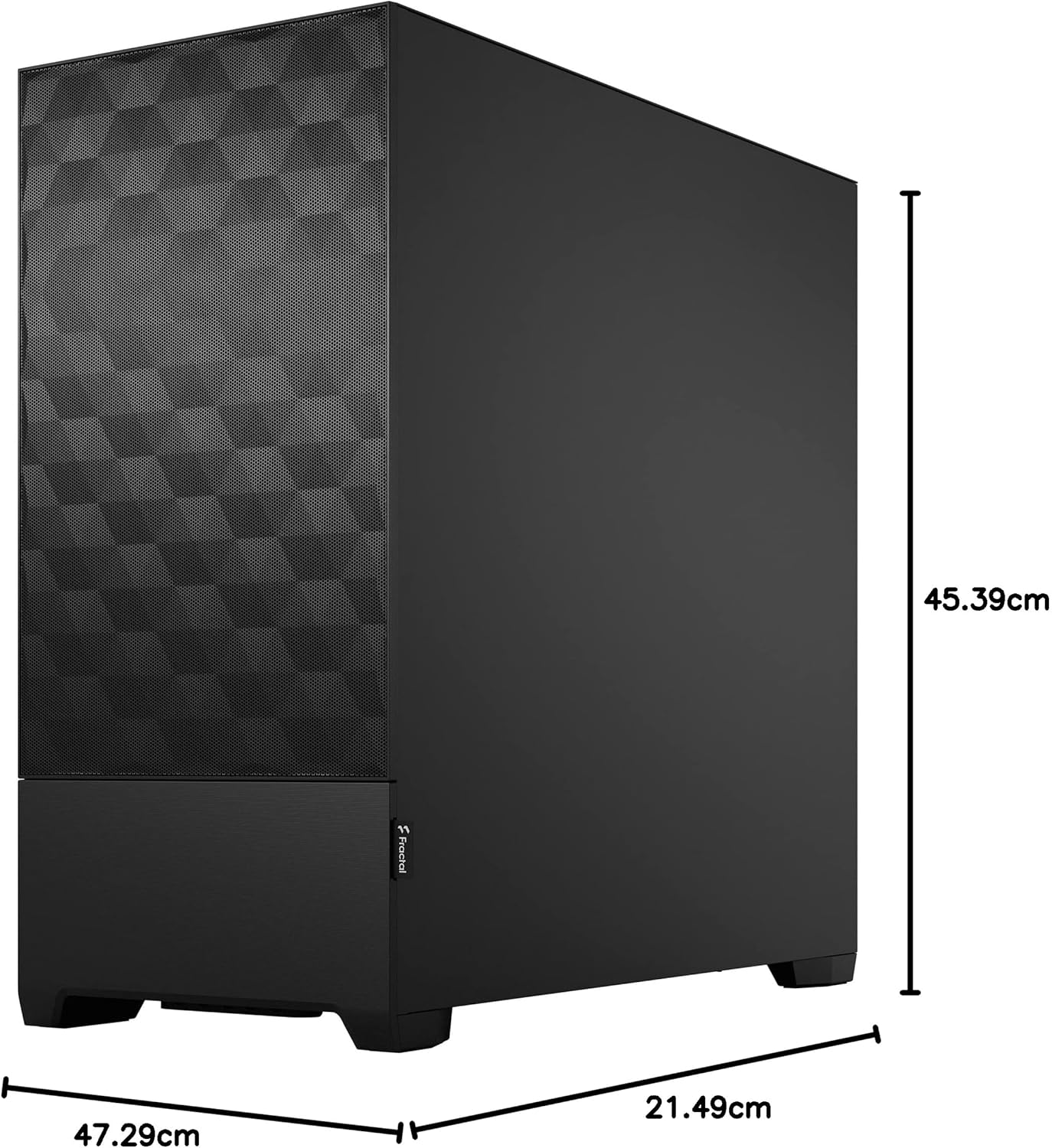Fractal Design Pop Air Black – Solid – Honeycomb Mesh Front – Solid Side Panel - Three 120 mm Aspect - Image 8