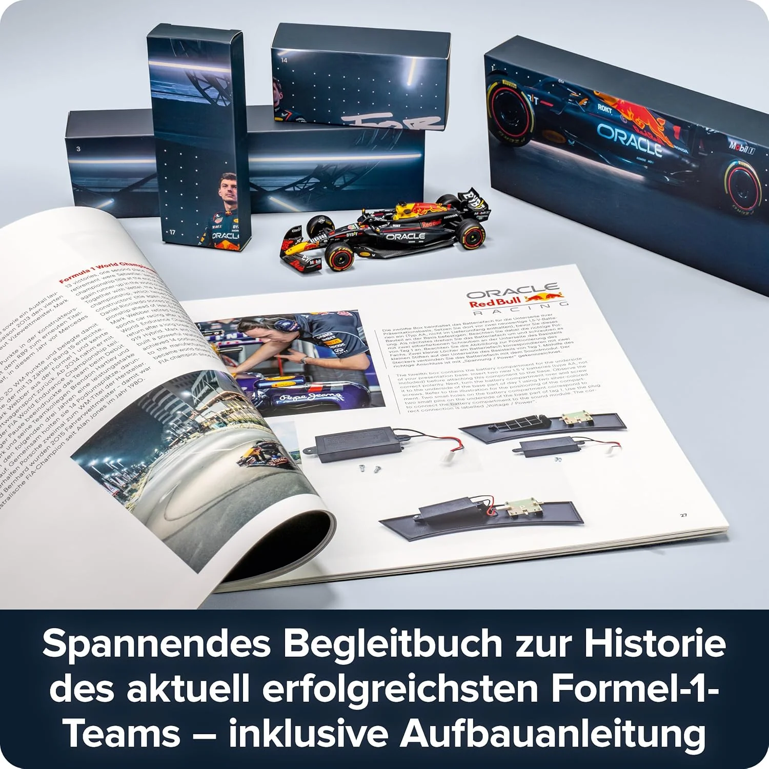 FRANZIS 67245 - Oracle Red Bull Racing Adventskalender 2025 - Modellbausatz im Massstab 1:43, inkl. - Image 4