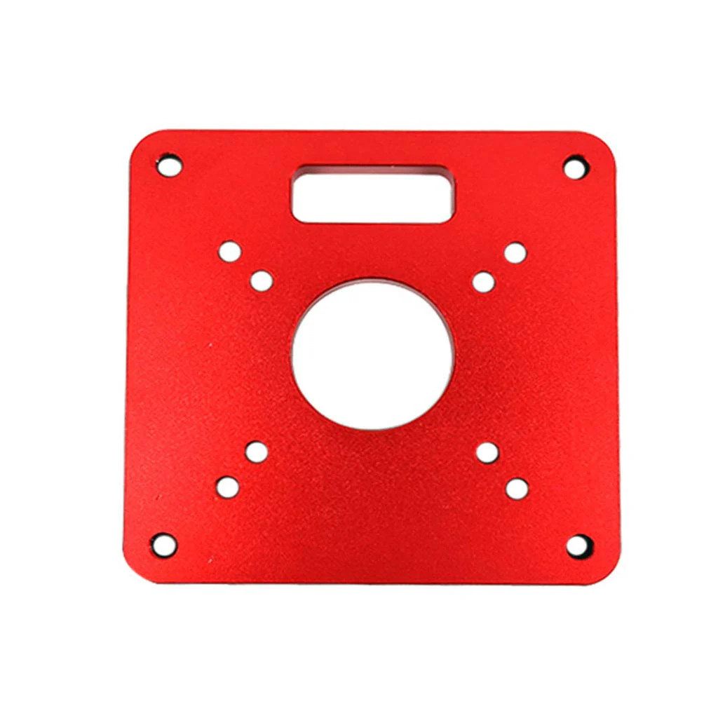 Frästischeinsatzplatte RT0700C, 120 x 120 x 8 mm platte, Aluminiumtrimmerringschraube für Holzbearbe