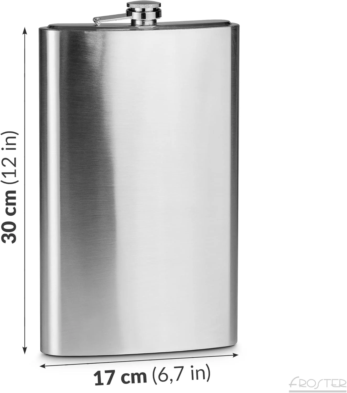 Froster Gigantischer Flachmann Edelstahl, XXL Flachmann Gross 1,75 l, Riesiger - Image 3