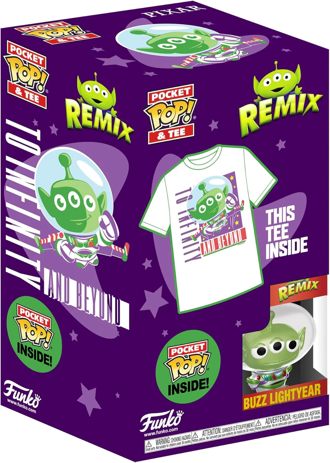 Funko Pocket Pop! & Tee: Disney - Alien Buzz Lightyear - Extra - Für Kinder - Extra Large - (XL) - D - Image 3