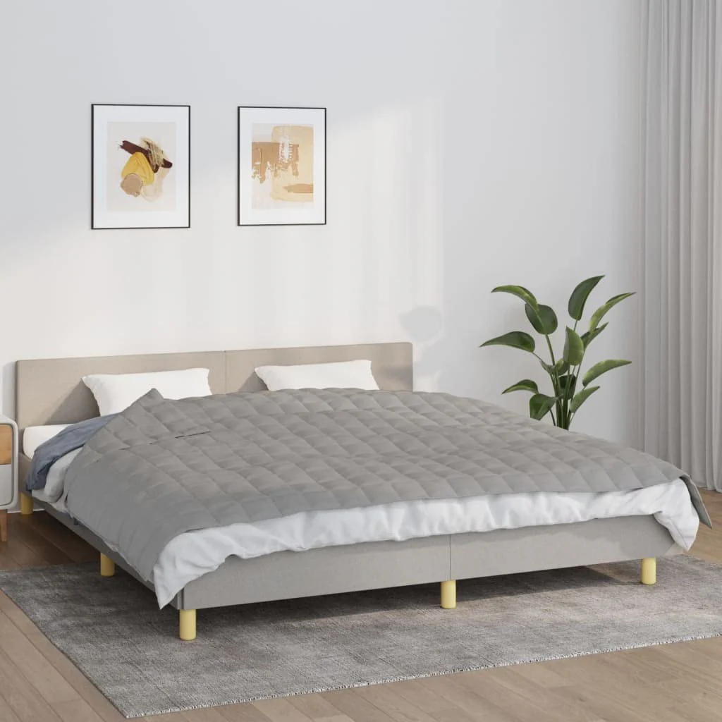 Furniture Select Gewichtsdecke grau 155x220cm 11kg Stoff