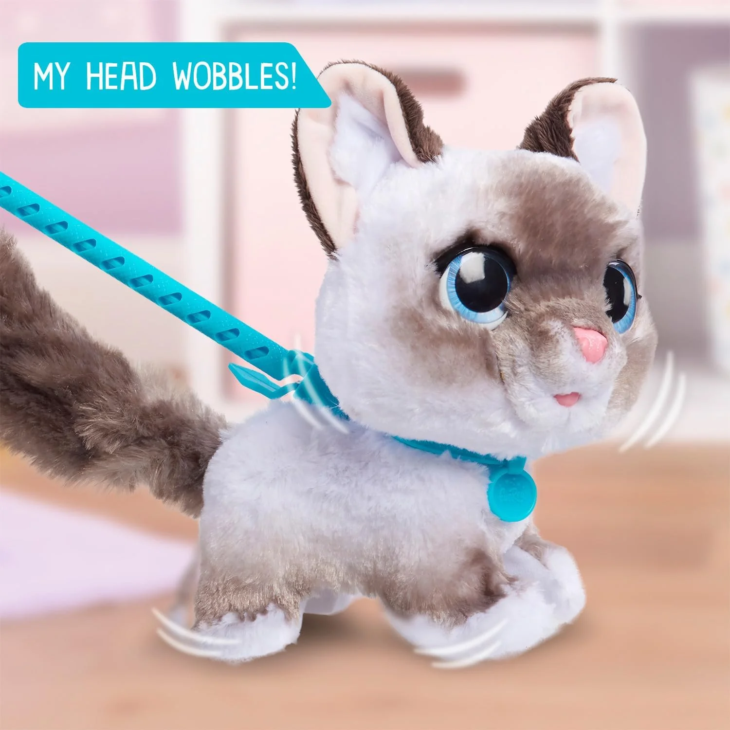 furReal Wag-A-Lots Kitty interaktives Spielzeug, 20 cm gross, hüpfendes Plüschkätzchen mit Soundeffe - Image 4