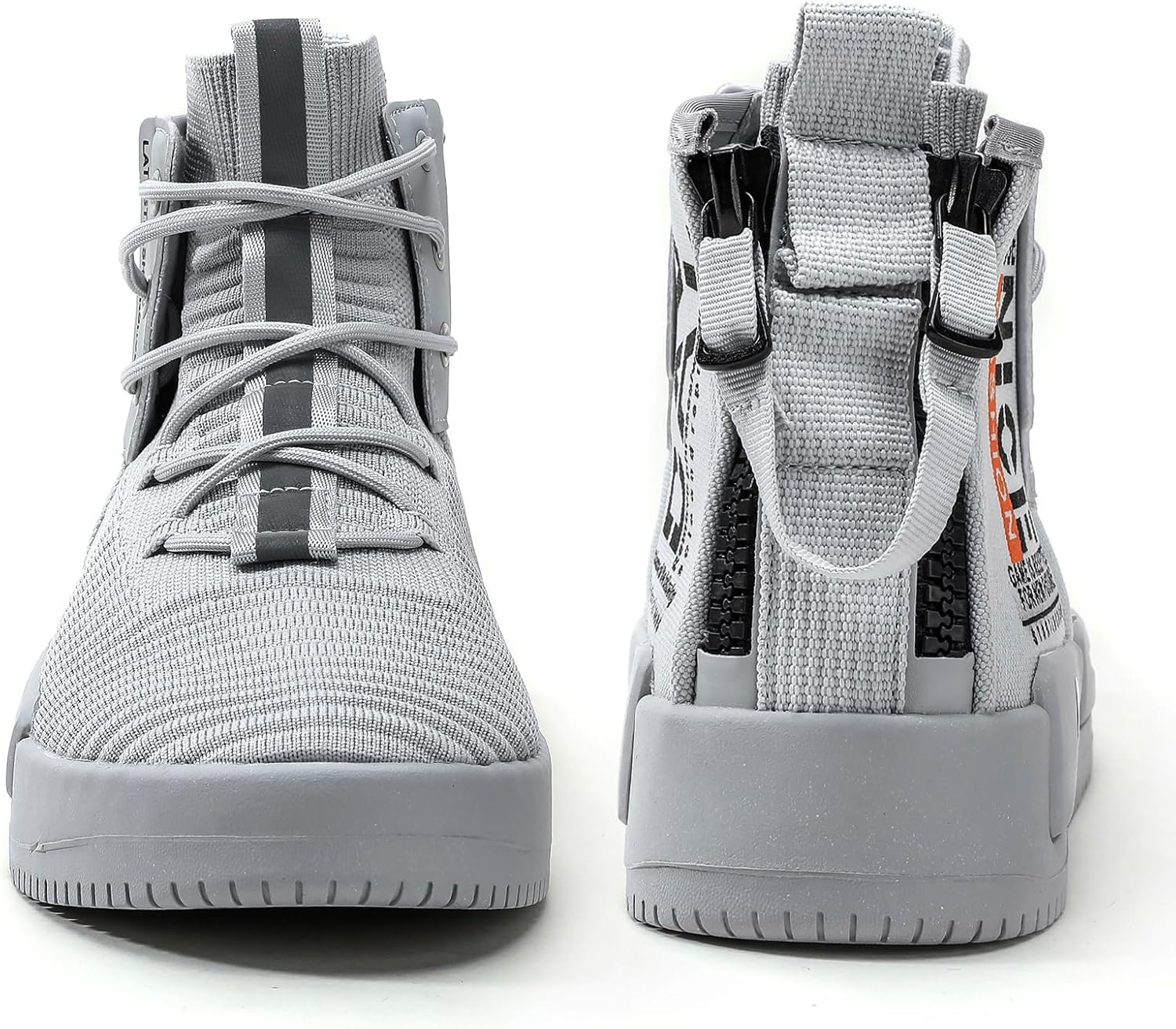 FUSHITON Herren Sportschuhe High Top Turnschuhe Mode Freizeitschuhe Draussen Laufschuhe Sneakers Lei - Image 4