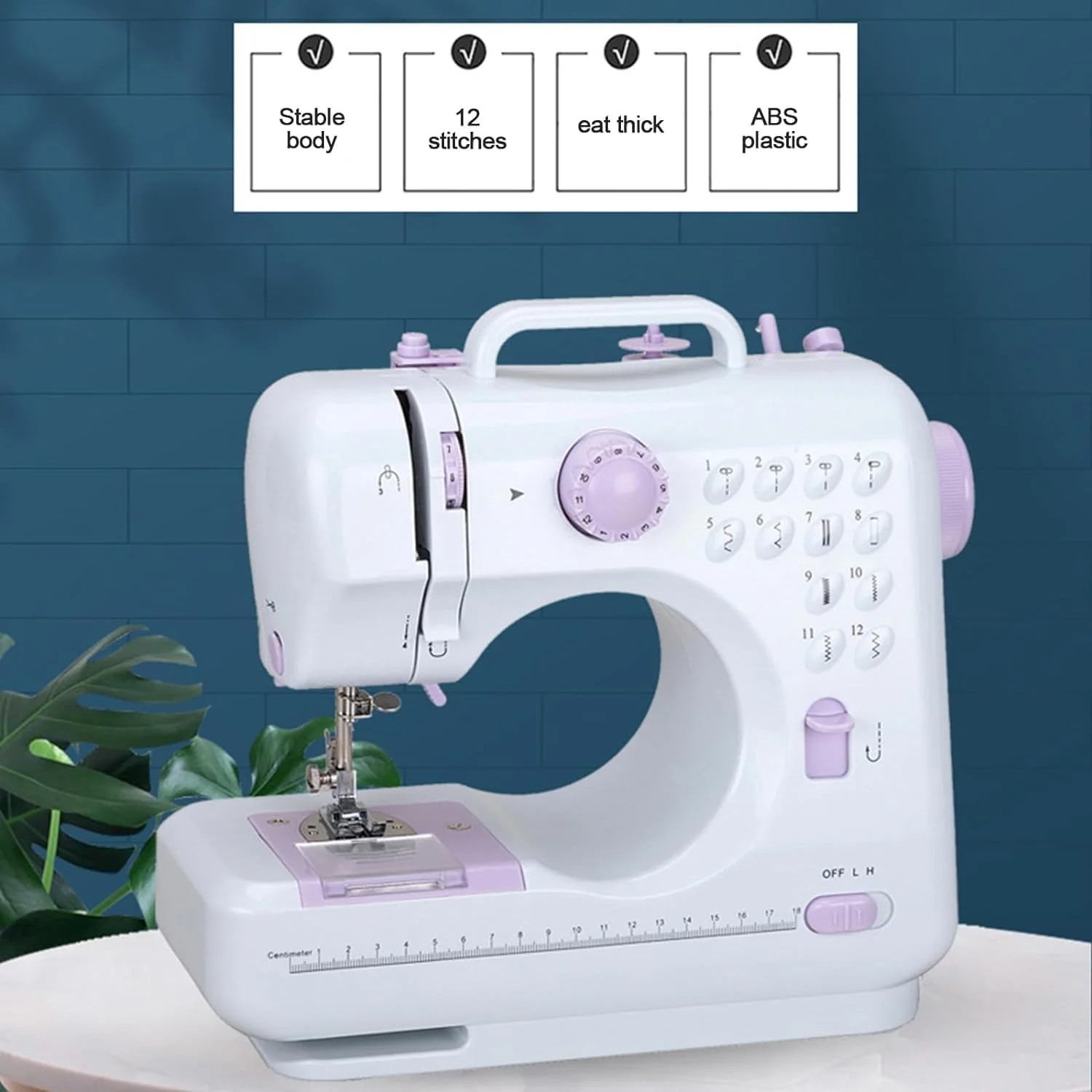 Fyearfly Haushalts Nähmaschine, 505A 12 Stiche Tragbar Mini Doppelfaden Nähmaschine, Professionelle - Image 8