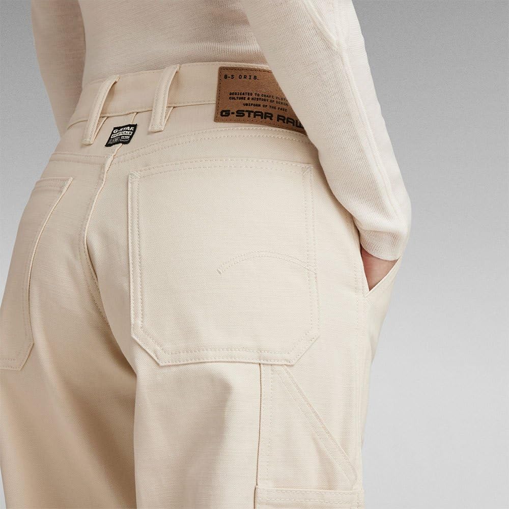 G-STAR RAW Damen Judee Carpenter Loose Jeans 23W / 30L Beige (Ecru D23590-d491-159), 23W / 30L Beige - Image 5