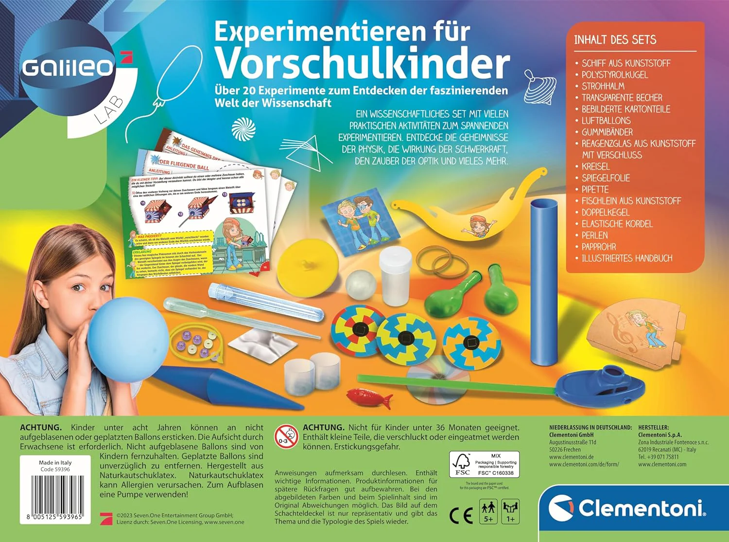 Galileo Lab Experimentierkasten für Vorschulkinder - 20 Wissenschafts-Experimente für Kinder ab 5 Ja - Image 3