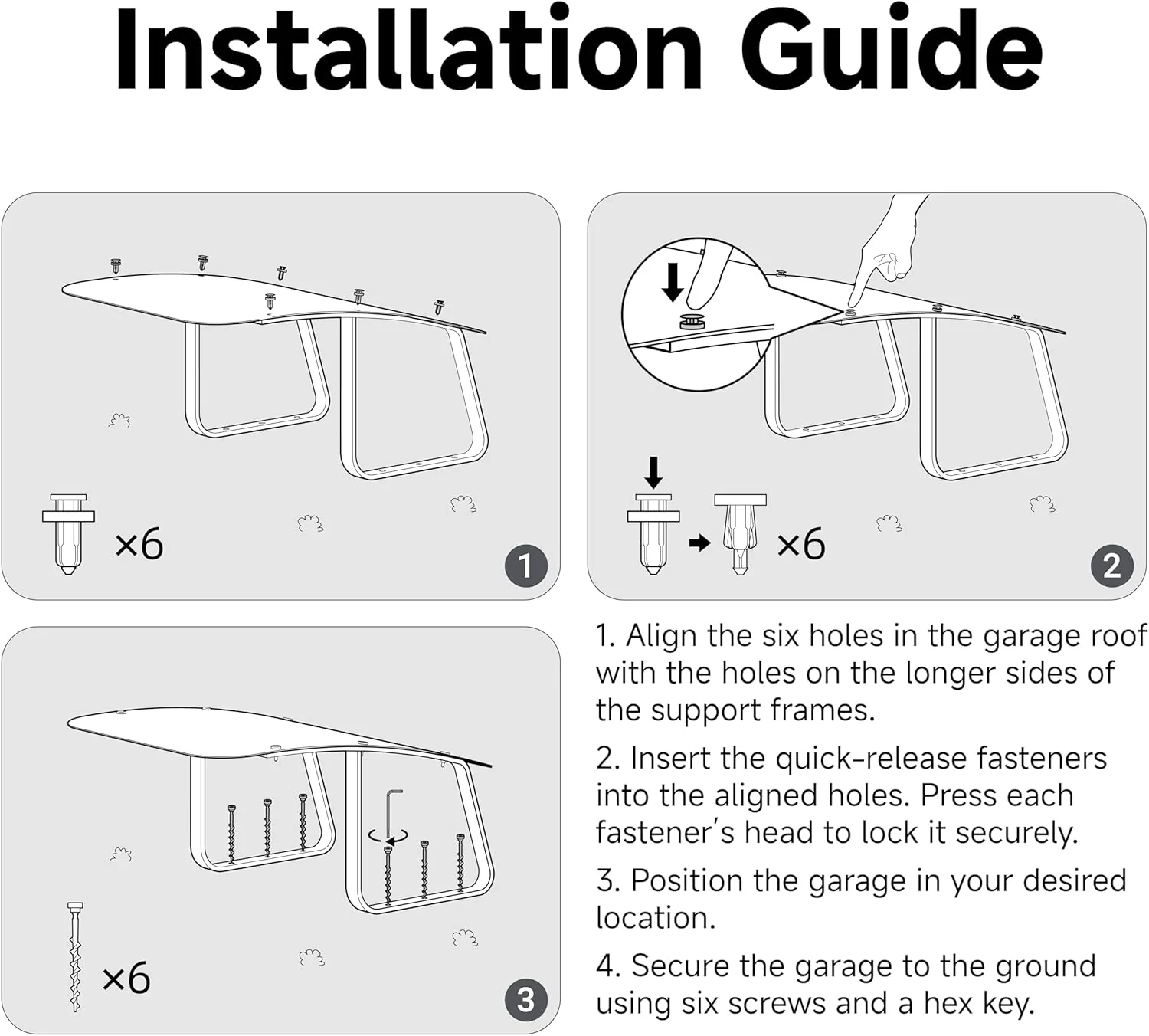 Garage für MOVA-Mähroboter, Schutz vor schlechtem Wetter und Sonneneinstrahlung, wasserdicht, einfac - Image 3