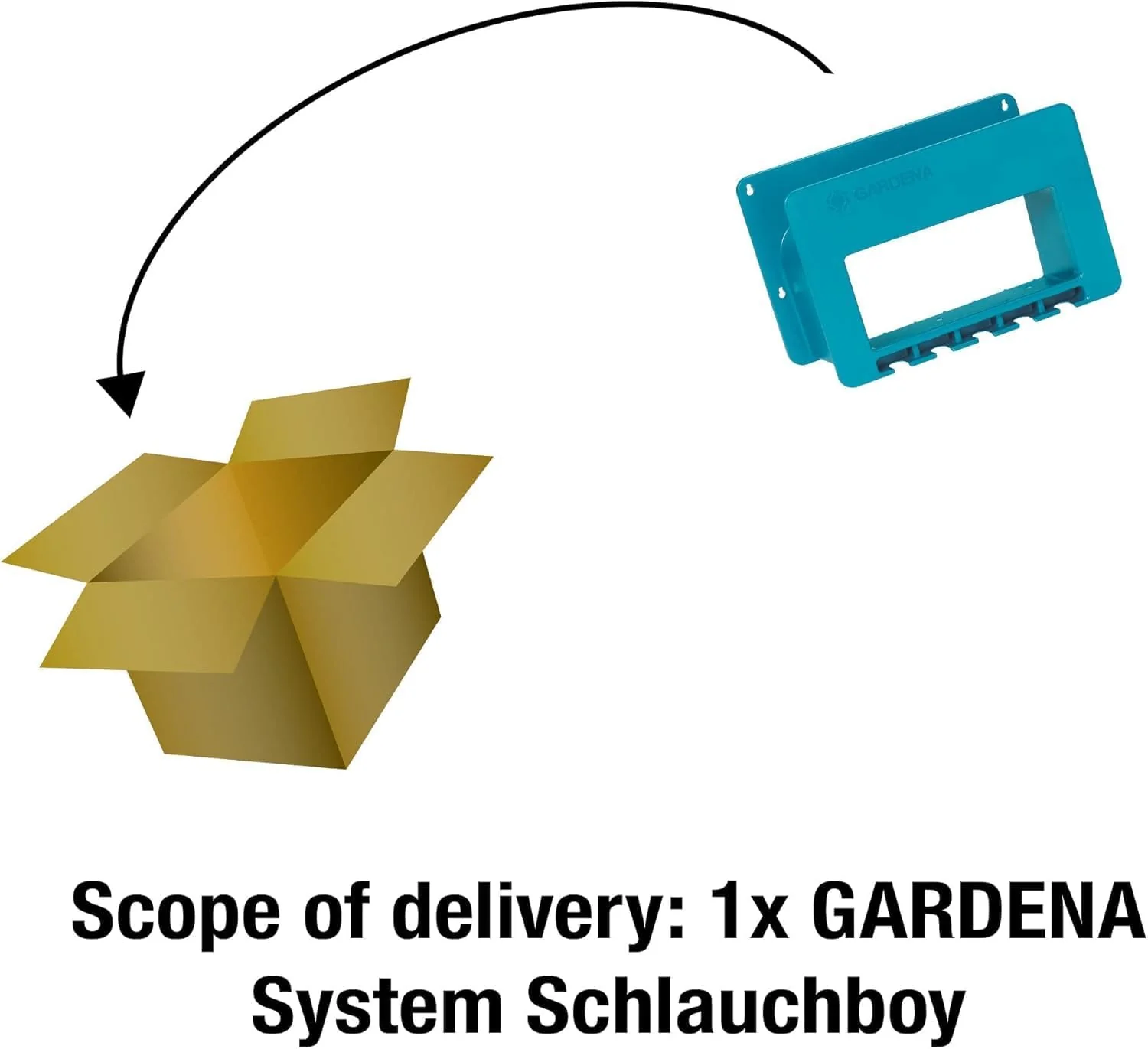 Gardena System-Schlauchboy: Gartenschlauch-Halterung für die Wand, platzsparende Aufbewahrung für Ga - Image 5
