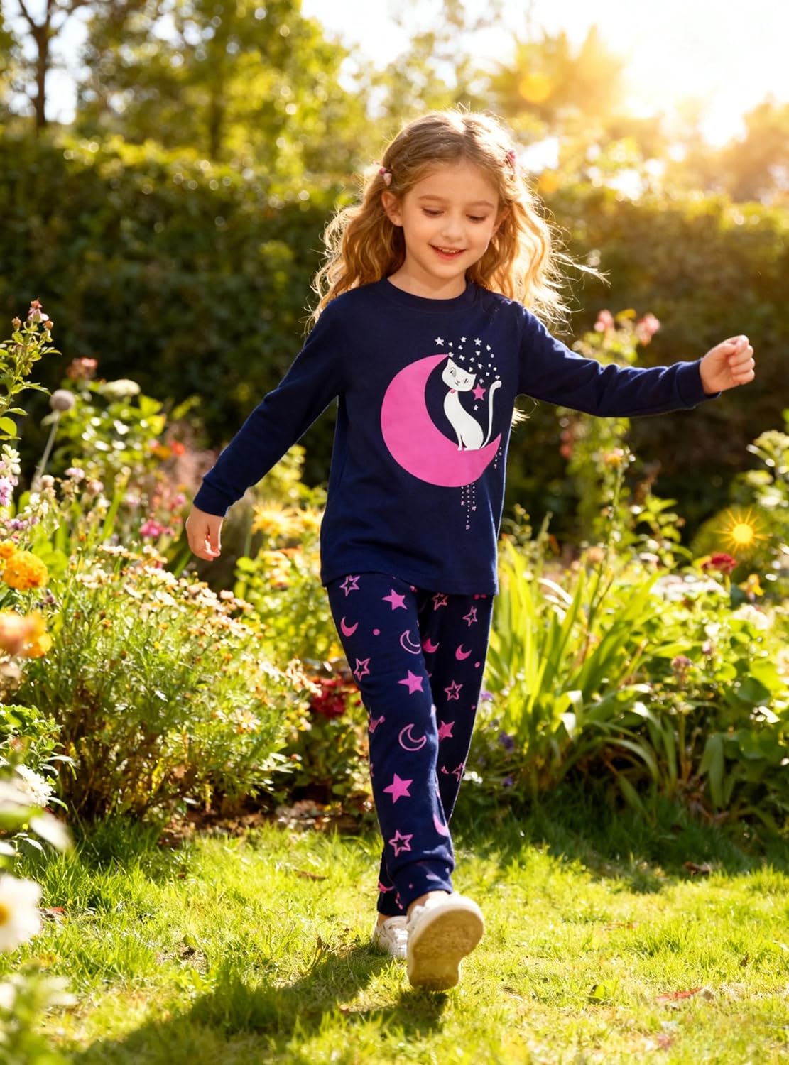 Garsumiss Mädchen Schlafanzug Giraffe Baumwolle Kinder Langarm Pyjama 98 104 110 116 122 128 134 140 - Image 5