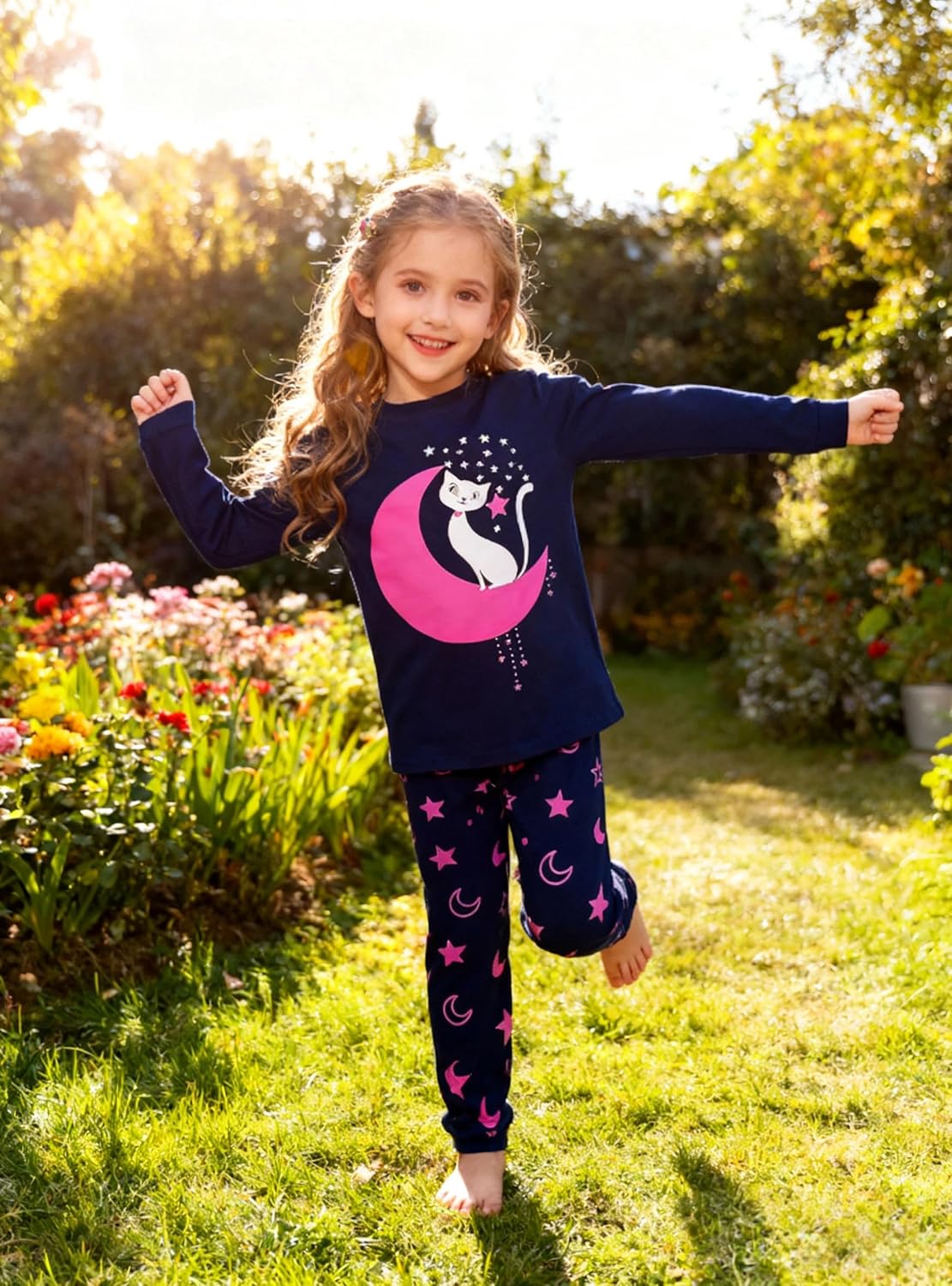 Garsumiss Mädchen Schlafanzug Giraffe Baumwolle Kinder Langarm Pyjama 98 104 110 116 122 128 134 140 - Image 6
