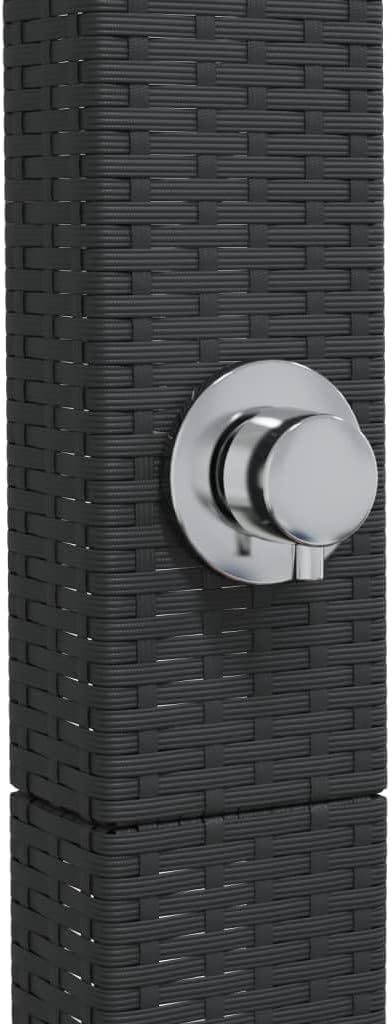 Gartendusche Gartensolarduschen AussEndusche Garten Outdoor Dusche Garten Schwarz 50x55x224 cm Poly - Image 7