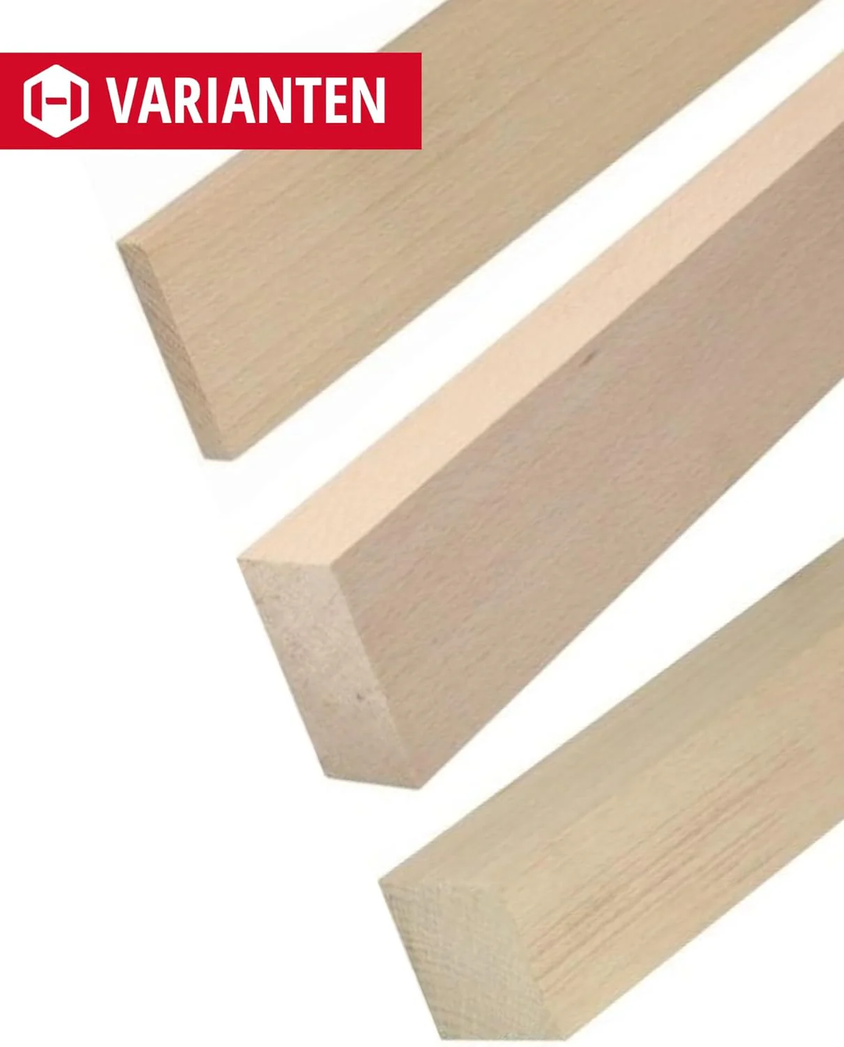 Gedotec Holzleisten zum Basteln und Bauen aus Buche - 95 cm | 10 Stück 8x45x950 mm | BASIC | Kanthol - Image 4