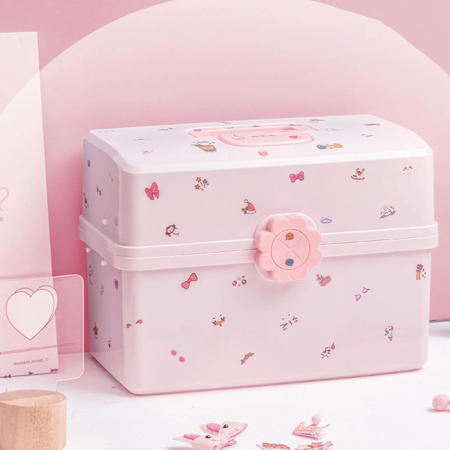 Generisch Kinder Haarschmuck Aufbewahrungs Haarschmuck-Organizer Schmuckaufbewahrungshalter - 3-lagi - Image 5