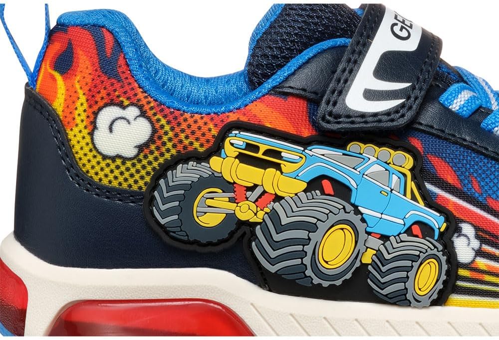 Geox Jungen J Inek Boy E Sneakers 25 EU Navy Lt Blue, 25 EU Navy Lt Blue - Image 8