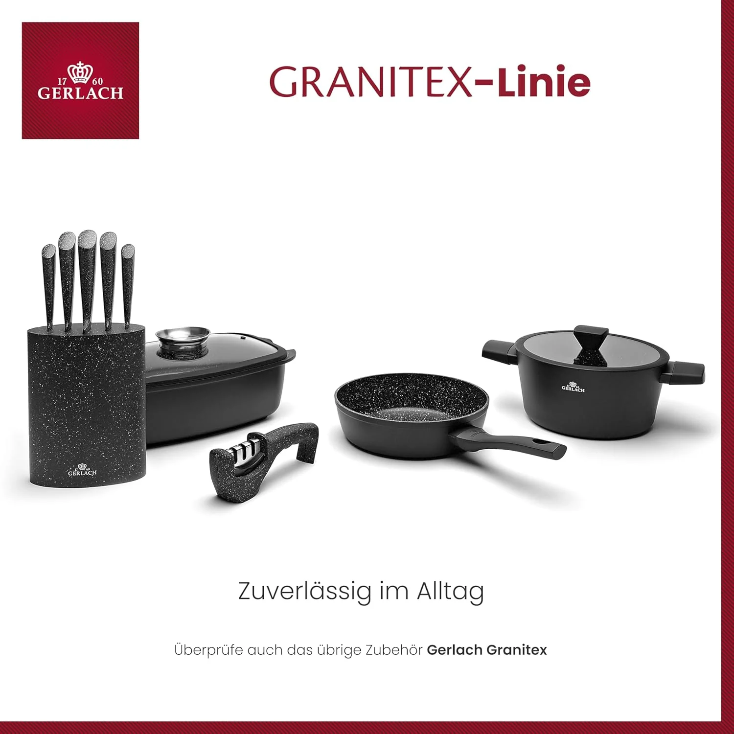 Gerlach Granitex Bräter Mit Deckel Für Induktion Backofen Topf Schmortopf Bratentopf Backofengeeigne - Image 6
