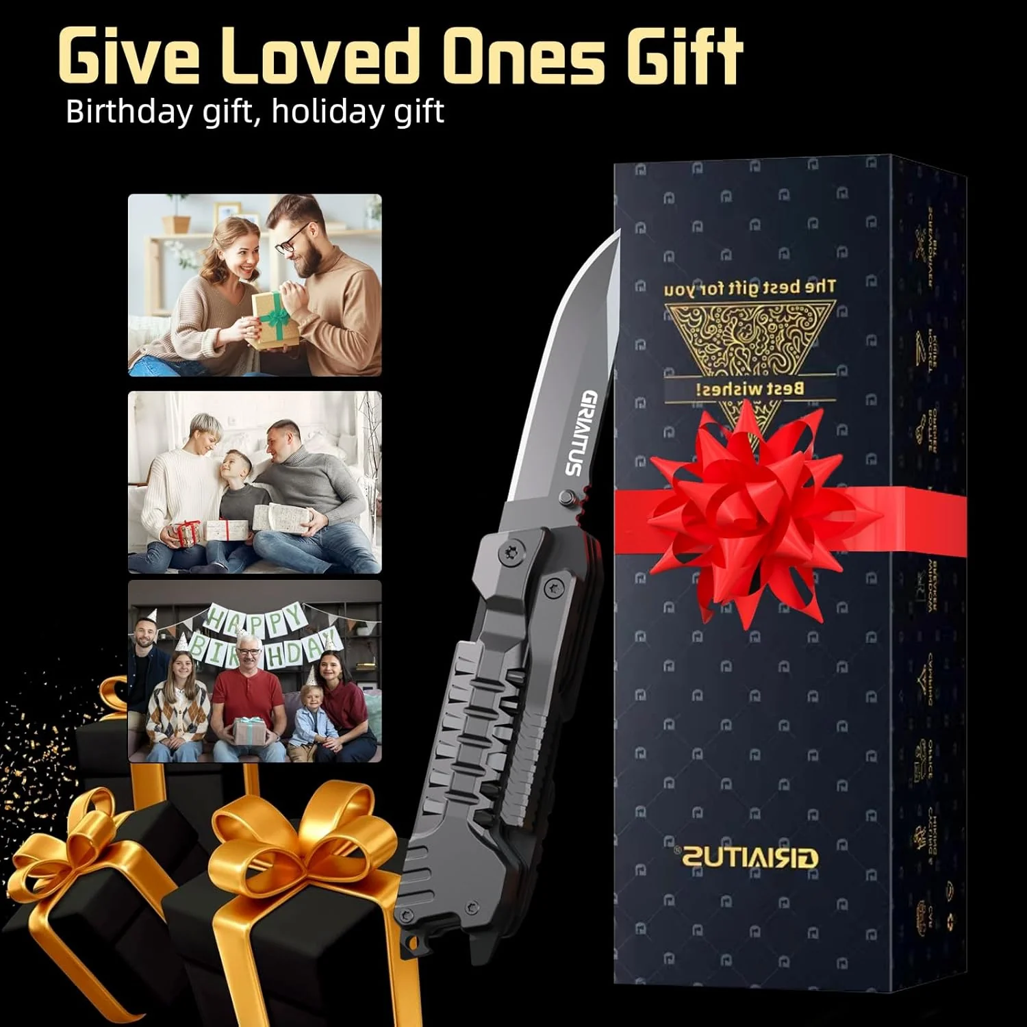 Geschenke für Männer 17 in1 Multitool Taschenmesser Camping Zubehör Outdoor Survival Gadgets Weihnac - Image 6