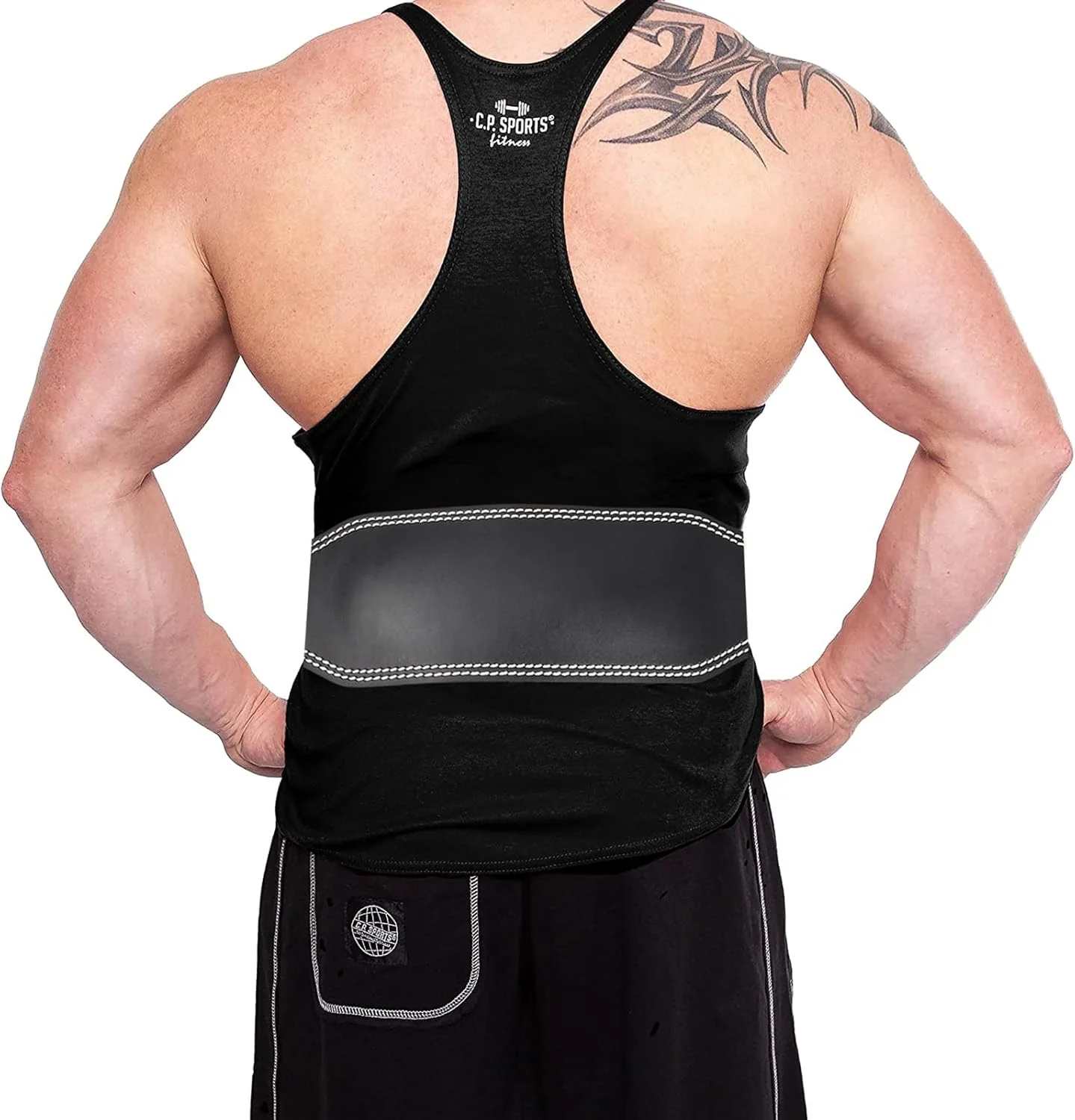 Gewichthebergürtel Leder 4” Trainingsgürtel Verstellbar Bodybuilding Gürtel Gewichtheben Gepolstert - Image 6