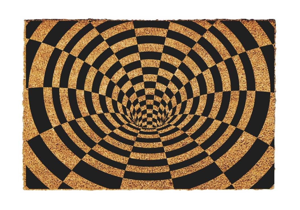 Giftstory Kokosmatte Fussmatte Kokos 3D-Tunnel für Innen und Aussen 60x40 Fussmatte Haustür - Willko