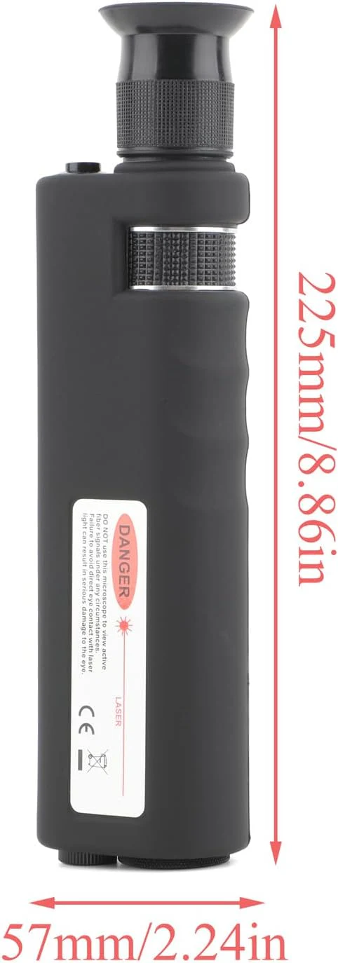 Glasfaser Mikroskop Kabelinspektionsmikroskop, 400-fache Vergrösserung 1, 25/2, 5 Mm Adapter-Schnitt - Image 8