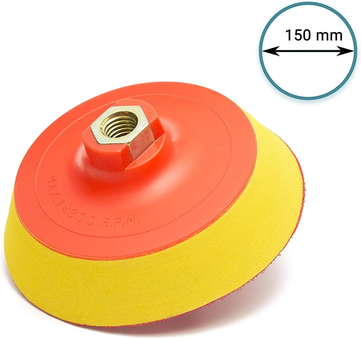 Glass Polish 12637 Polieren Stützteller für Rotationspoliermaschinen – Gewindegrösse M14 | Ø 150 mm - Image 5
