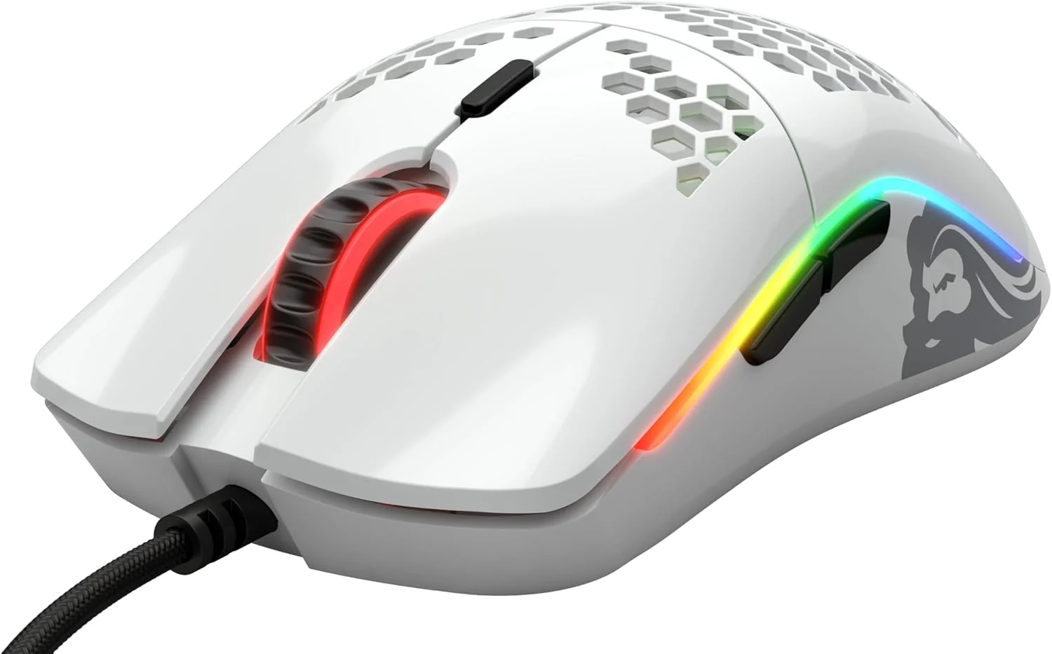 GLORIOUS Model O- (Minus) Compact Wired Gaming Mouse - 58g Superlight Honeycomb Design, RGB, Pixart - Image 3