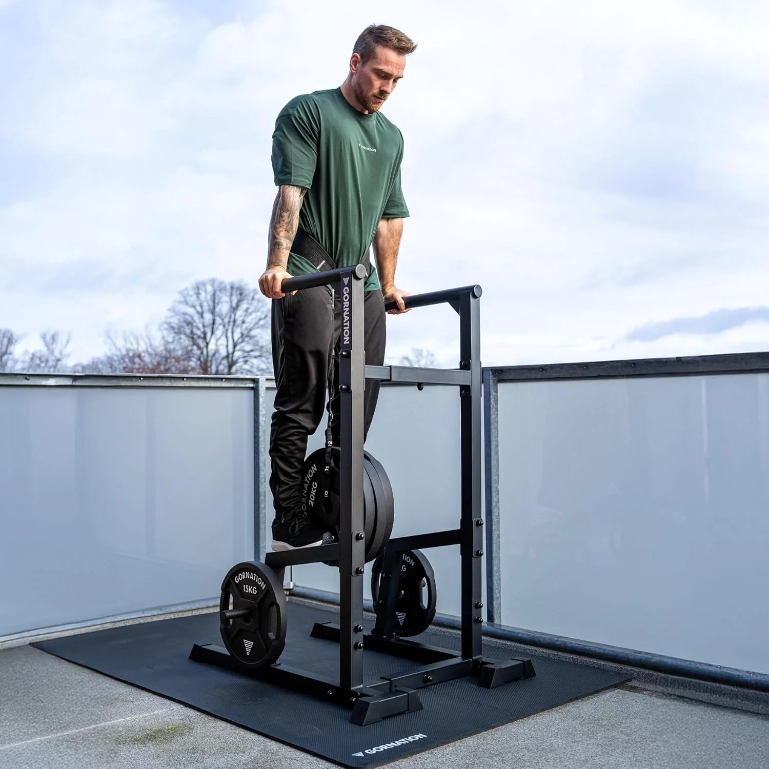GORNATION Dip Station für Calisthenics & Homegym, Verstellbare Dip Barren Indoor & Outdoor, Freisteh - Image 6