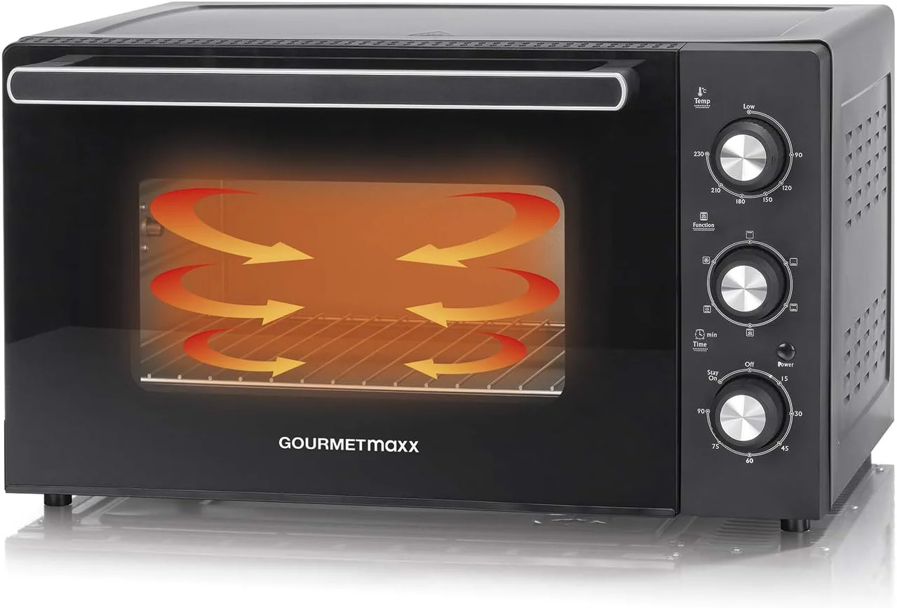 GOURMETmaxx Mini-Backofen mit Umluft | 42 Liter Fassungsvermögen, Ober- und Unterhitze mit Umluft un - Image 5