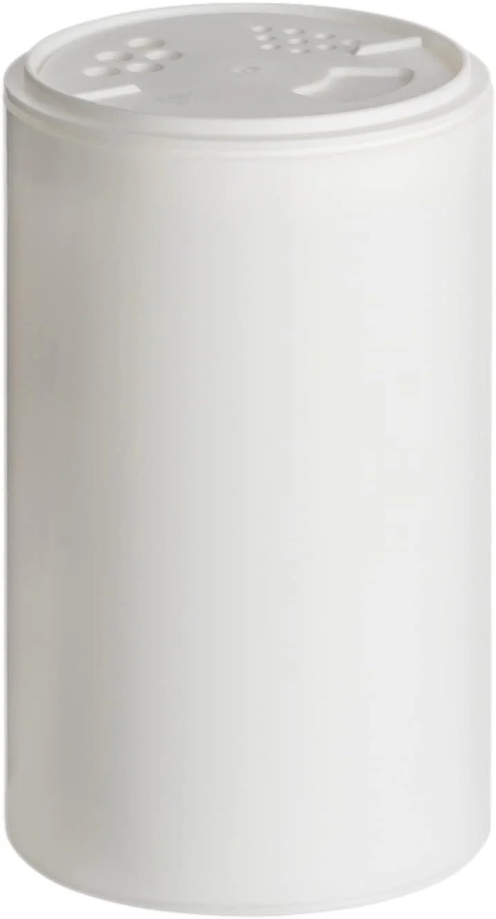 gouveo 24er Set Gewürzstreuer 200 ml weiss mit Streuaufsatz-Deckel - Gewürzdosen aus Kunststoff mit - Image 3