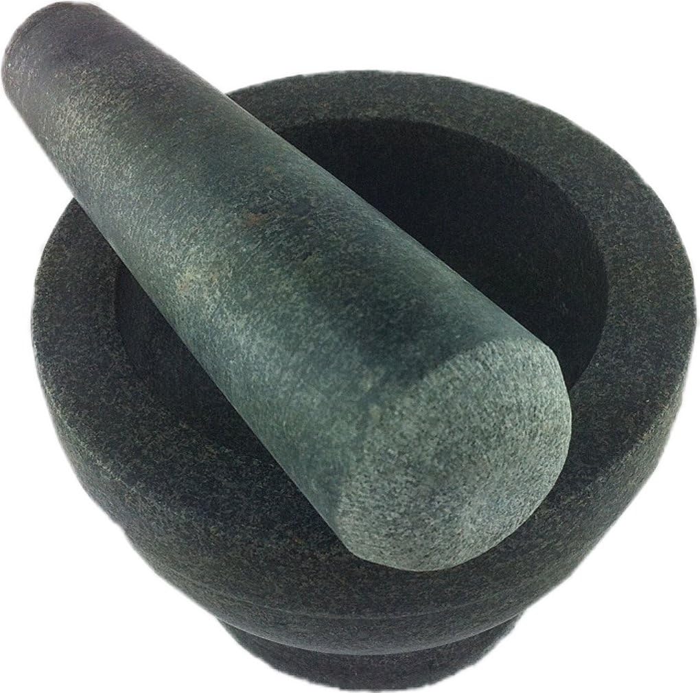 Granit Mörser mit Stössel (massiver Mörser aus Granit mit Schlegel) polierte Ausführung, iapyx® - Image 4