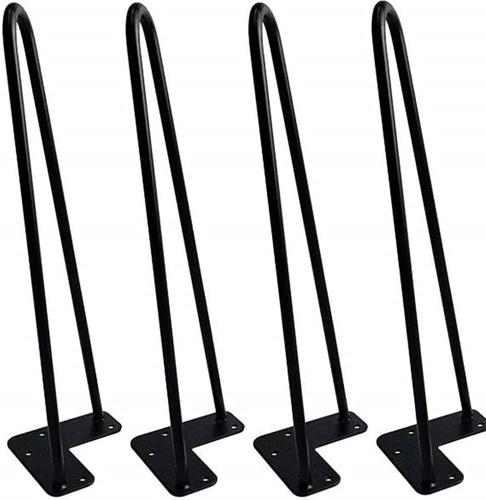 Greensen Tischbeine Metall Schwarz, Hairpin Legs Haarnadelbeine Möbelbeine Haarnadel Tischbeine 4 St - Image 2