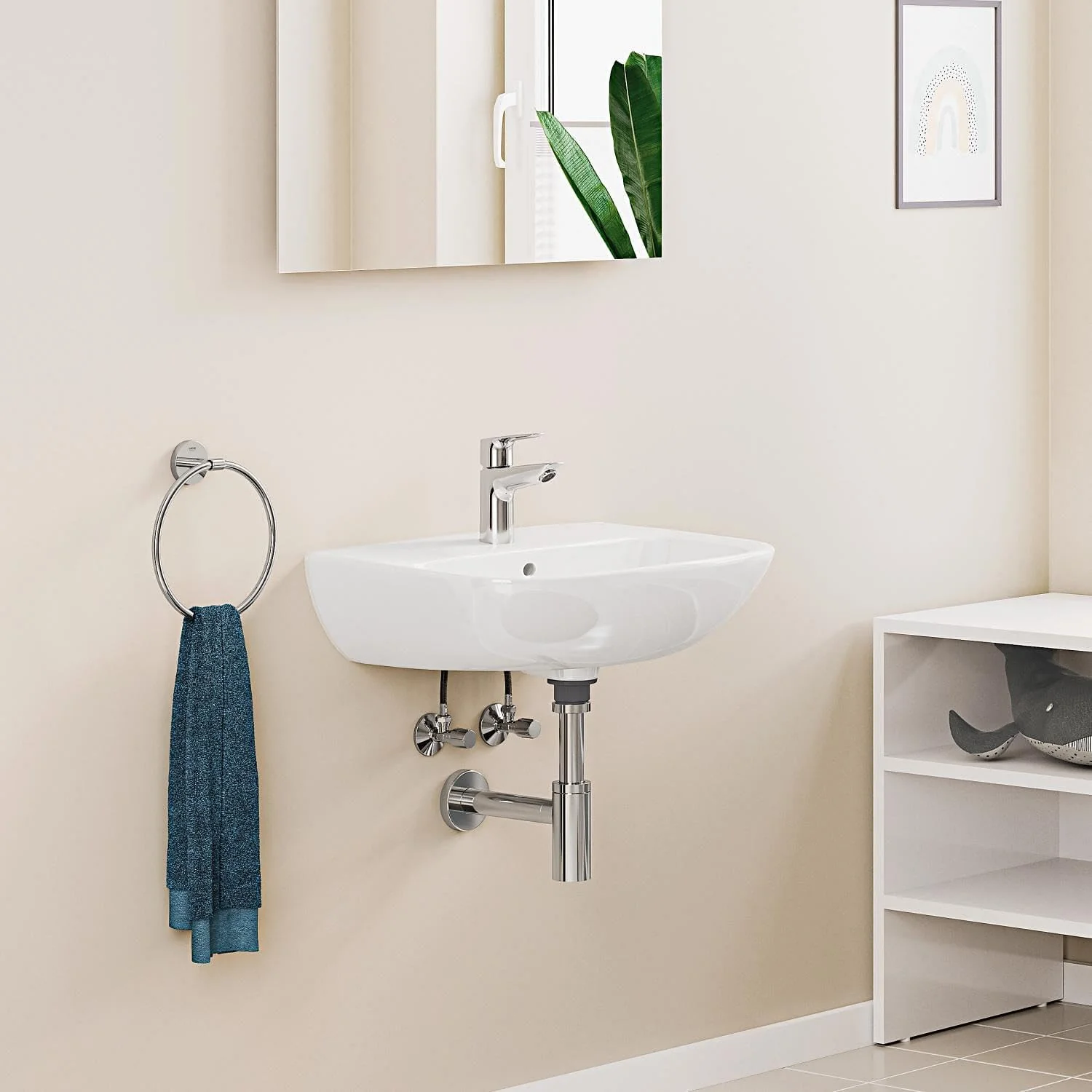 GROHE StartEdge - Einhand-Waschtischarmatur (wassersparend, langlebige Oberfläche, S Size), chrom, 2 - Image 8