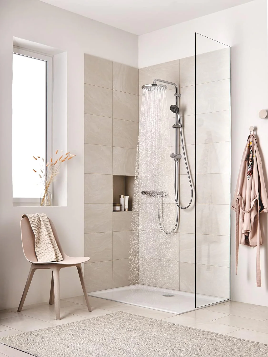 GROHE Vitalio Start 100 - Handbrause (wassersparend, 1 Strahlart, Universal Befestigungssystem, robu - Image 4