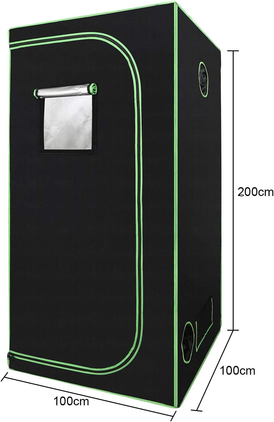 Growzelt,Grow Tent|Grow Schrank|Zuchtzelt|Lichtdicht und Wasserdicht Pflanzenzelt|Gewächshaus für Ho - Image 3
