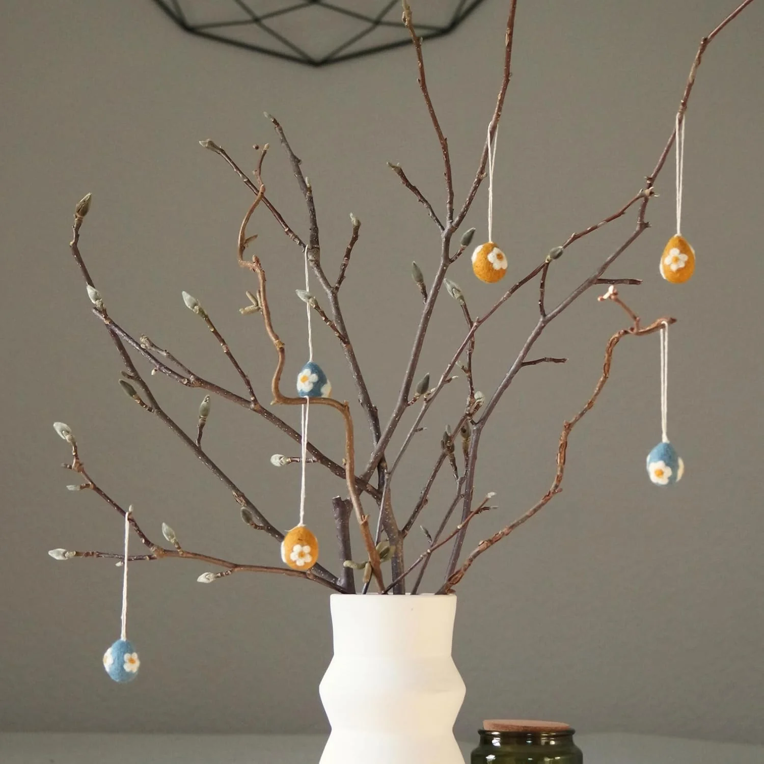 Gry & SIF bestickte Osteranhänger Eier, Ostern, Filzeier, Osterdeko, Frühlingsdeko aus Filz, Handmad - Image 2