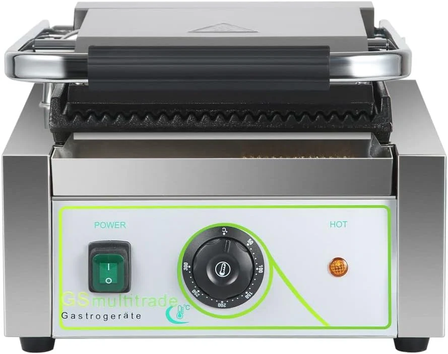 GS Multitrade Paninitoast,Sandwichtoaster mit geriffelter Gusseisenplatte Paninigrill - Image 3