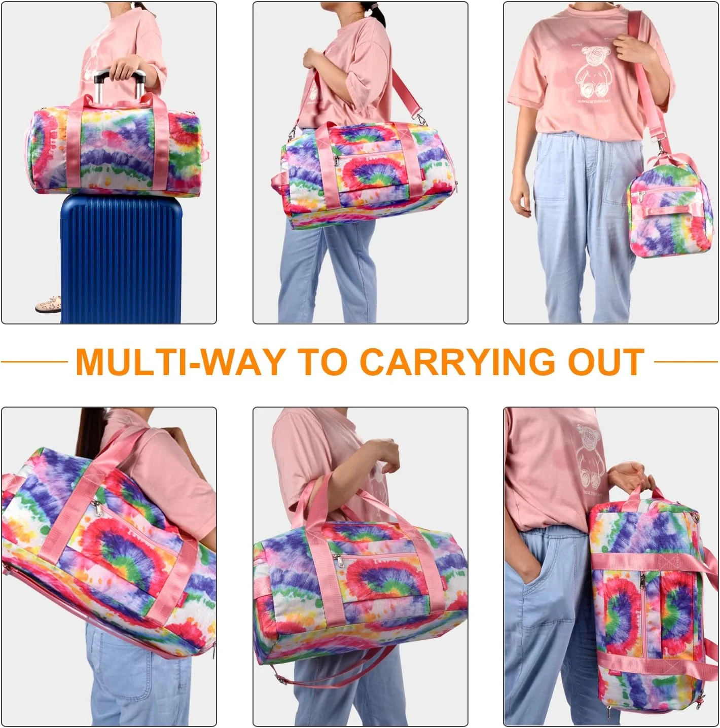 GUDFBALE Sporttasche & Reisetasche für Damen und Herren,Sporttasche Kinder Reisetasche-mit Schuhfach - Image 5