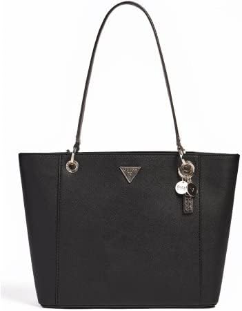 GUESS Damen Noelle Elite Tragetasche, Einheitsgrösse Schwarz, Schwarz - Image 6