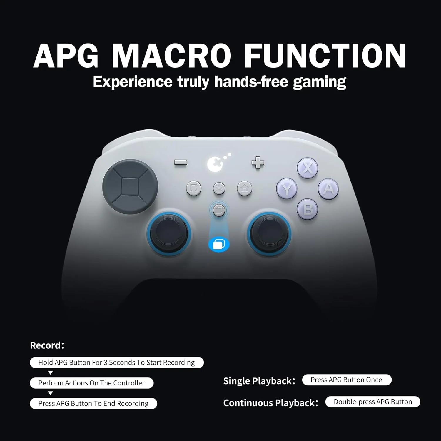 GuliKit TT Max Wireless Game Controller,Bluetooth,Hyperlink Wireless Adapter,Wired, Anti-Drift 720° - Image 8