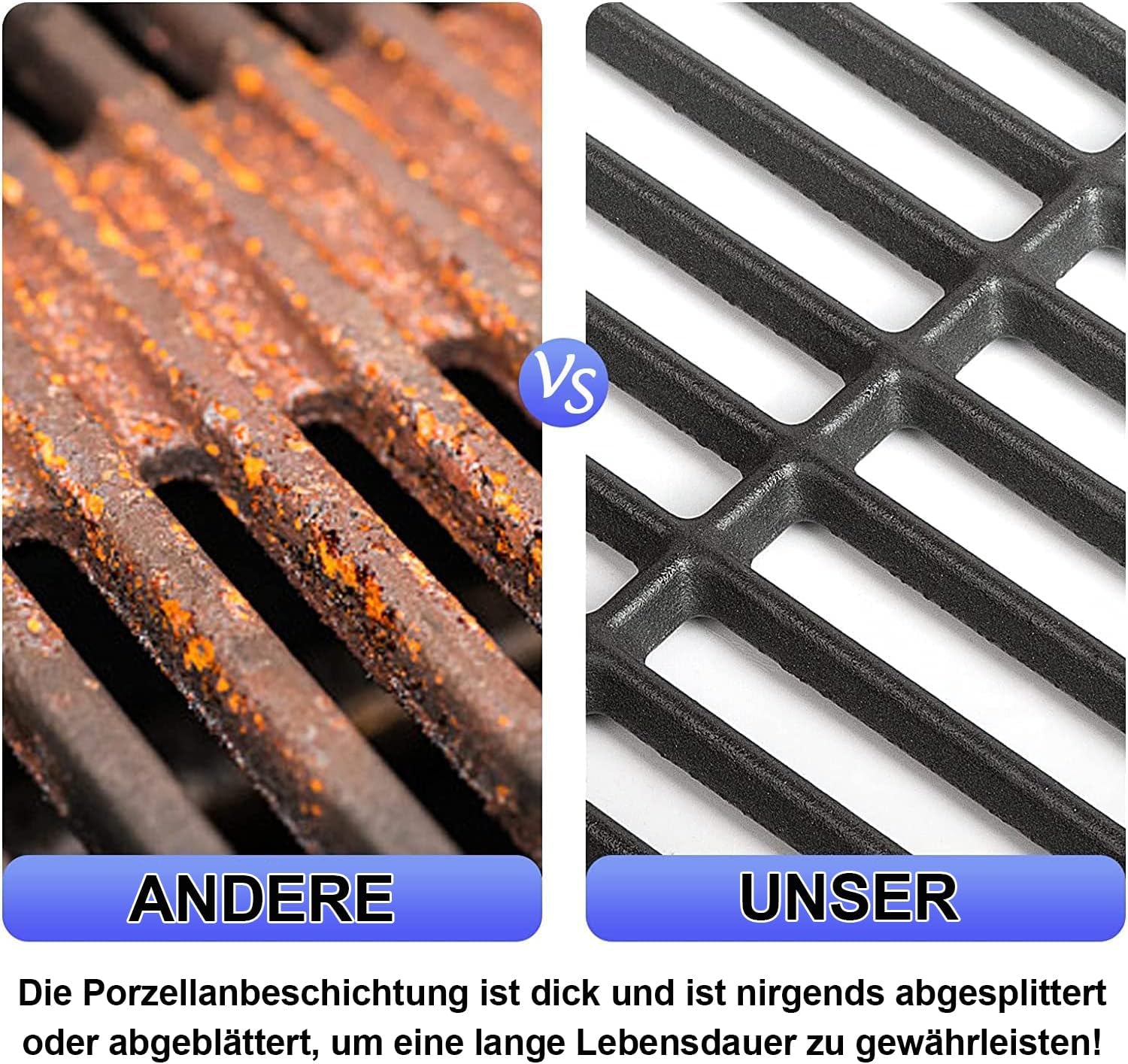 Gusseisen Grillrost für Enders Boston 3, Enders Monroe Pro 3, Charbroil, Barbecook Siesta 310, Landm - Image 3