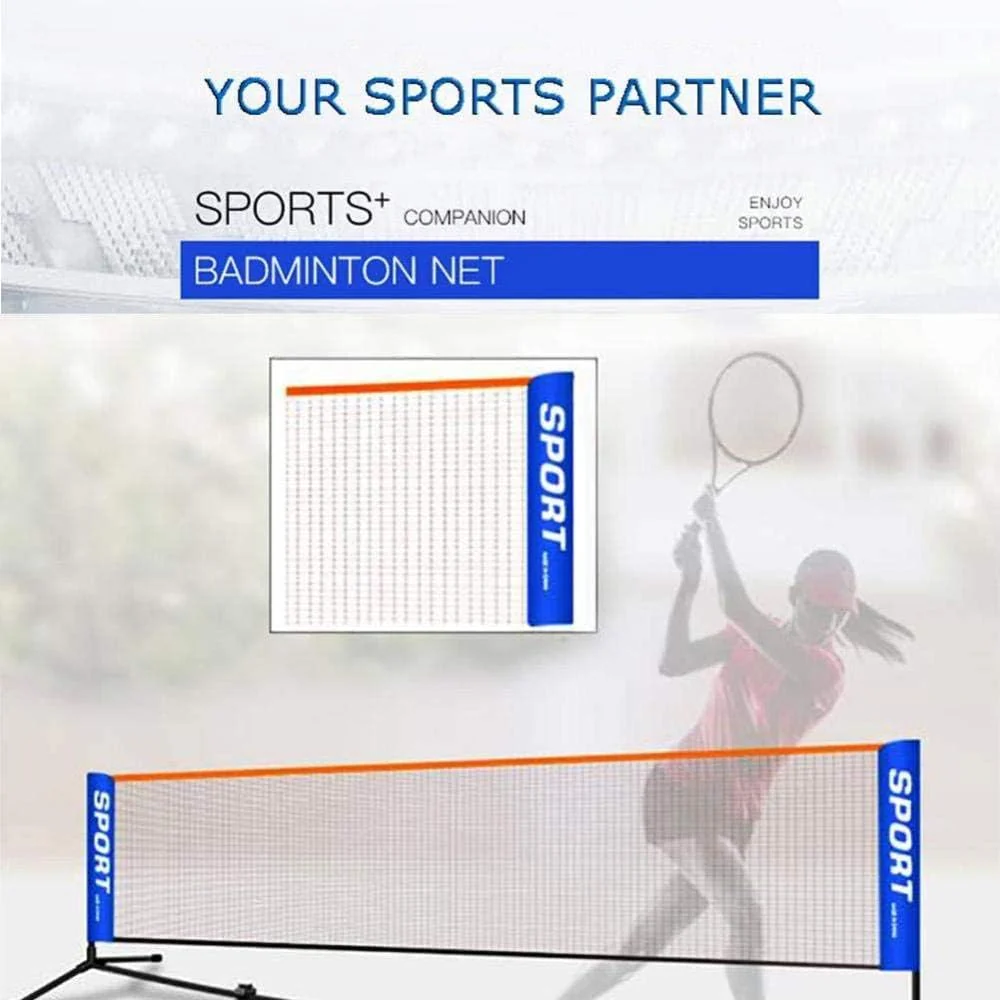 GYKLY Tennisnetz Mobiles tragbares Tennisnetz für Kinder Tennis Mehrzwecknetz, Volleyballnetz 5.1 me - Image 7