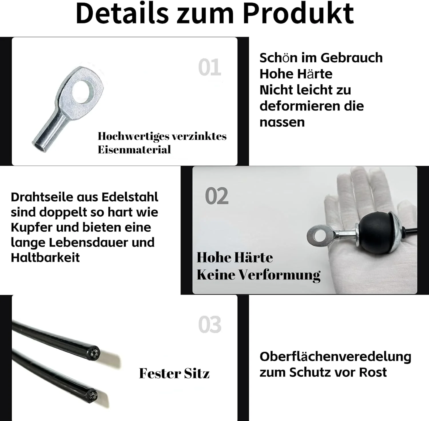 Gym Kabel Draht Fitnessgerät Stahlseil für Latzug Kabelzug Seilzug Fitness Home Gym Riemenscheibensy - Image 6
