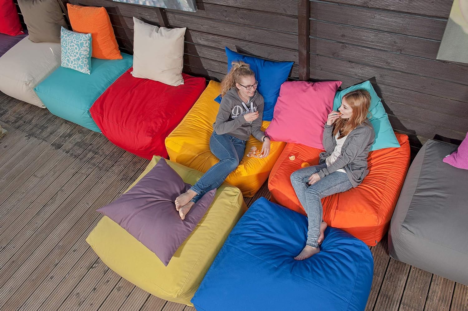 H.O.C.K. Classic Uni Outdoor Kissen inkl. Füllung 70x70cm Creme, 70x70cm Creme - Image 2