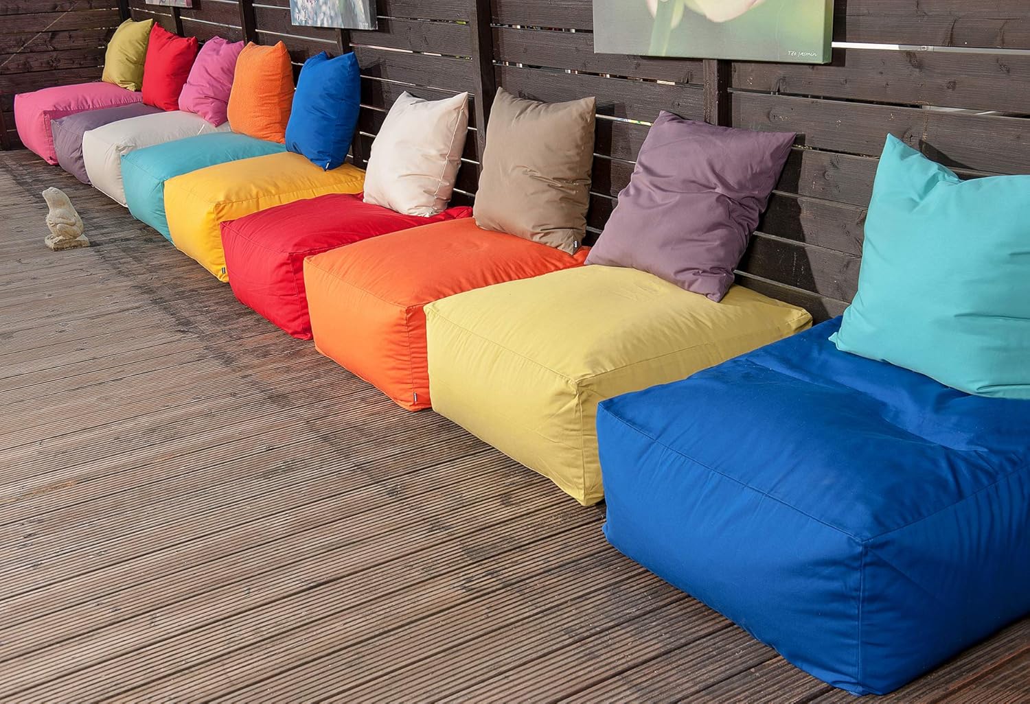 H.O.C.K. Classic Uni Outdoor Kissen inkl. Füllung 70x70cm Creme, 70x70cm Creme - Image 3