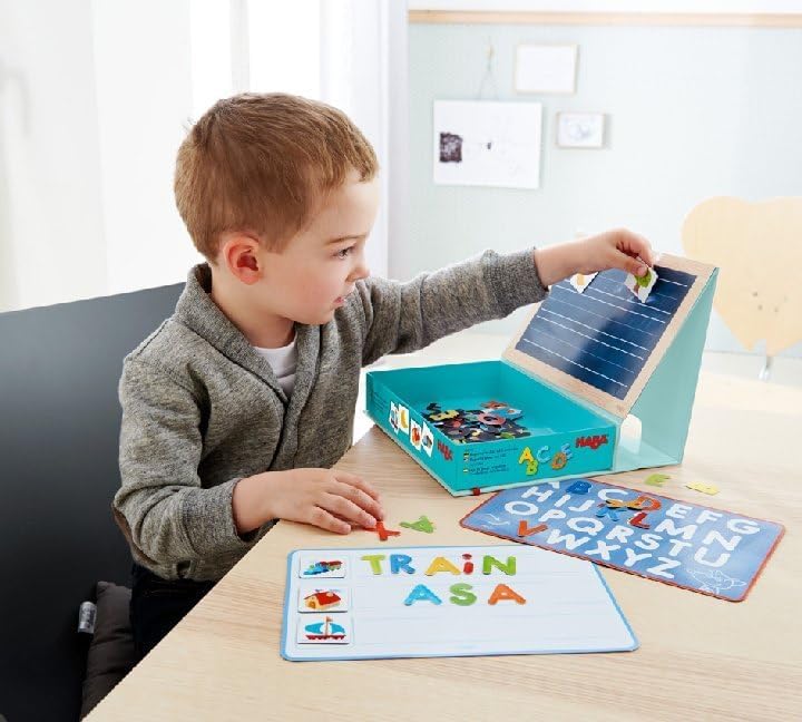 HABA 302590 - Magnetspiel-Box ABC-Entdecker, Fröhlich-buntes Buchstaben-Legespiel ab 4 Jahren, Zum s - Image 6