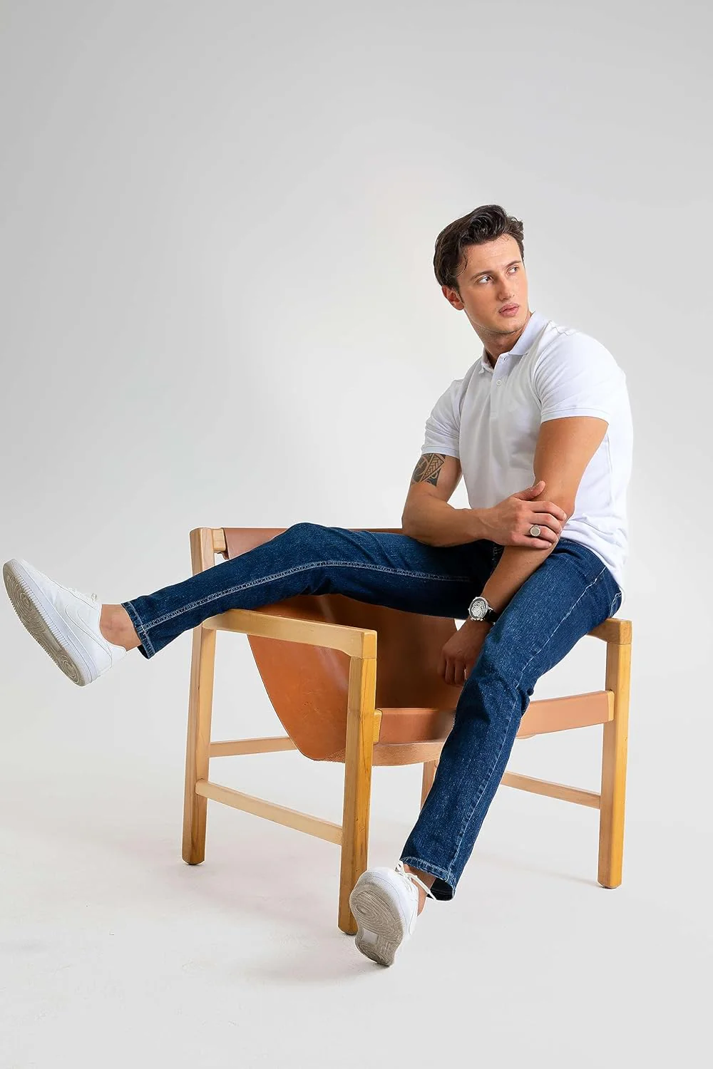 HALAT'S Herren Jeans Slim Fit - Baumwolle Jeanshose Stretch für Herren mit Schlanke Elastizität 30W - Image 8