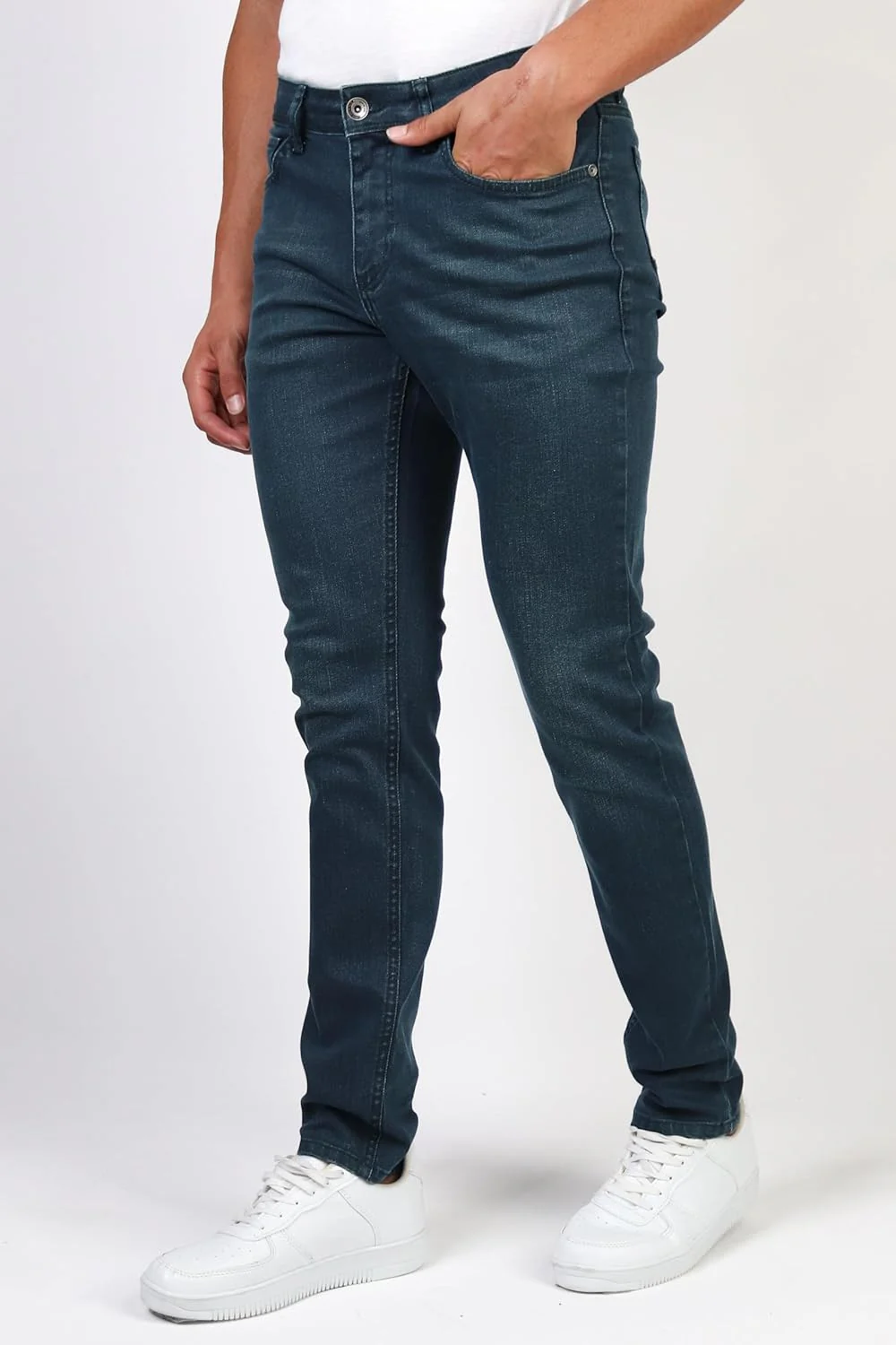 HALAT'S Herren Jeans Slim Fit - Baumwolle Jeanshose Stretch für Herren mit Schlanke Elastizität 30W - Image 3