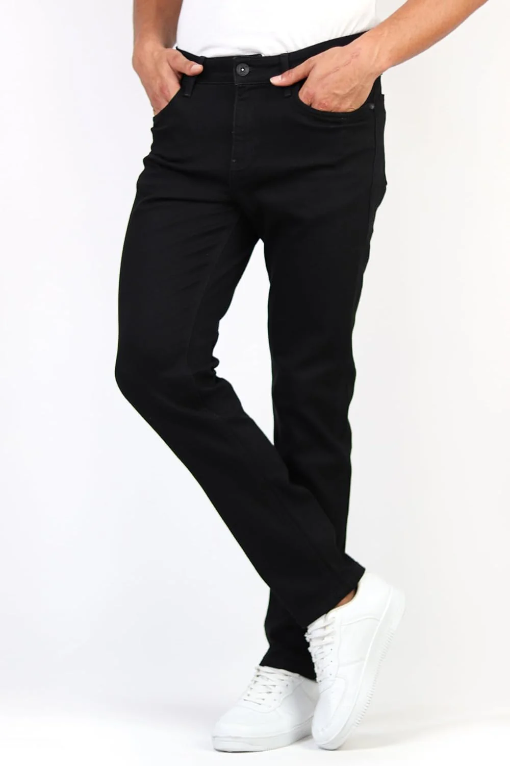 HALAT'S Herren Jeans Slim Fit - Baumwolle Jeanshose Stretch für Herren mit Schlanke Elastizität 30W - Image 3