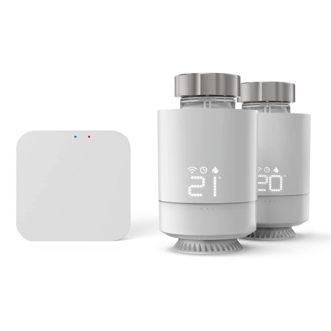 Hama Smartes Heizkörperthermostat, Starter-Set 2 St. mit Hub (Heizungssteuerung WLAN, Smart Home Hei