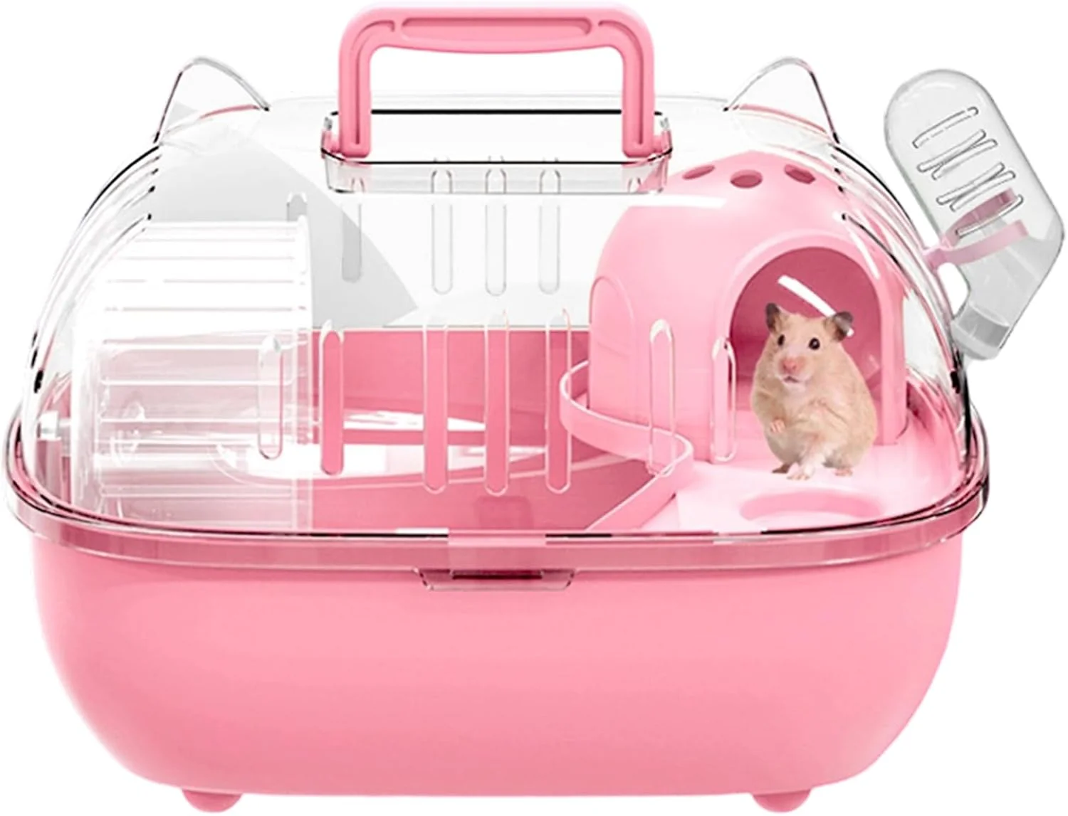 Hamstertrage – Tragbarer Reisekäfig, transparenter Sichtdeckel mit Belüftungslöchern, leichter Trage - Image 8
